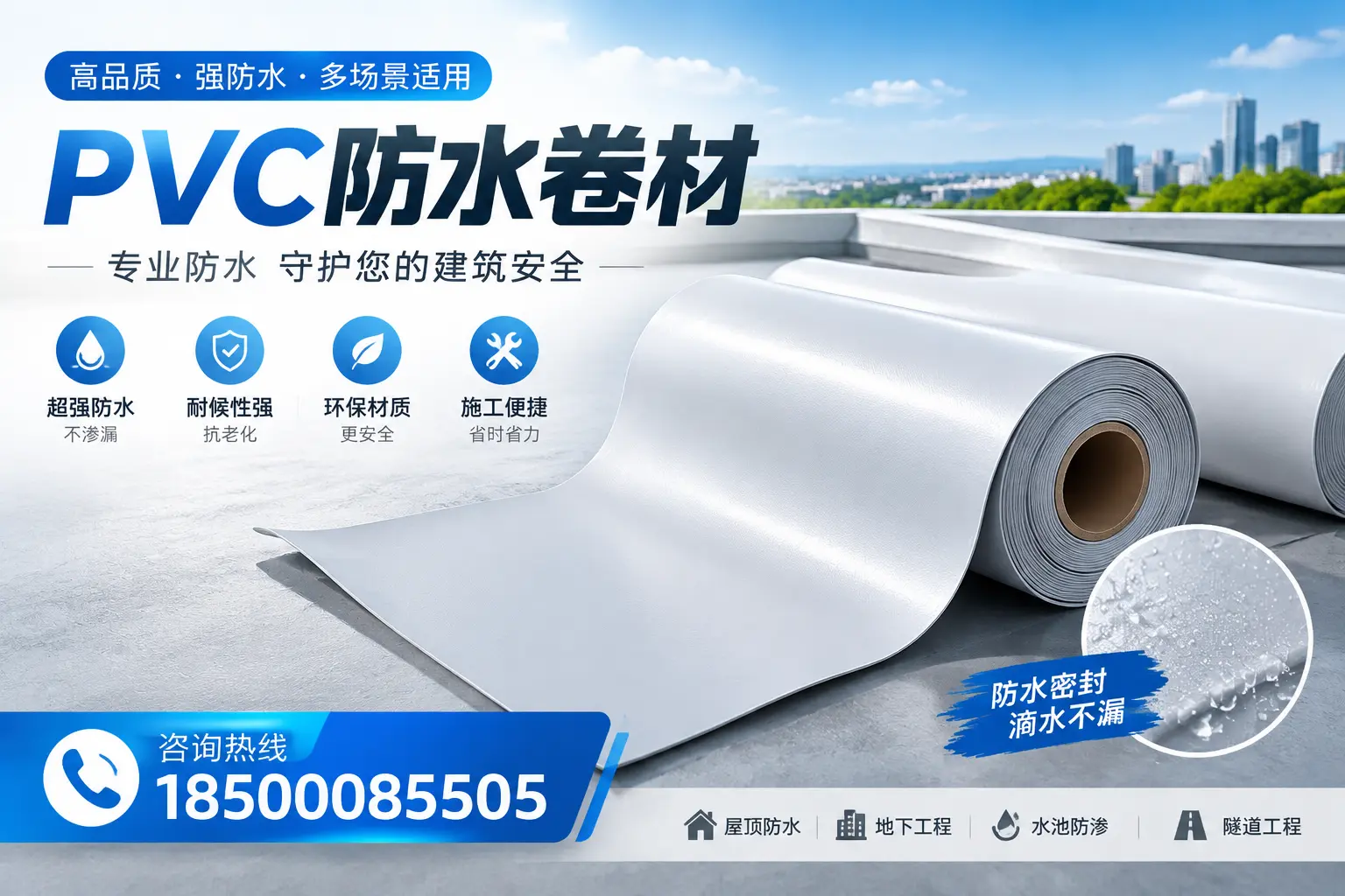 PVC防水卷材的市场竞争分析,荆门品牌选择参考